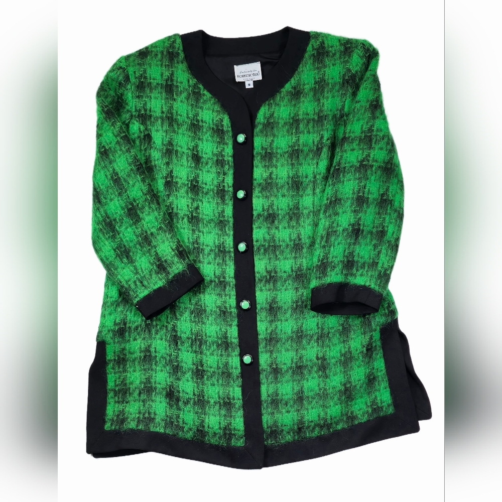 Brownstone Studio New York Vintage‎ Women's Jacket  Green And Black Size 18